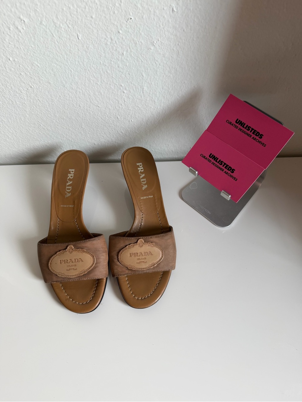 Vintage Prada Milano mule heels